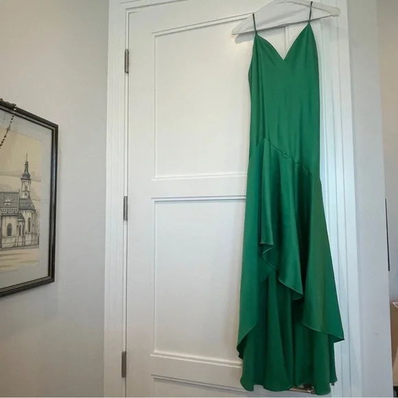 MILLY Kali High-Low Satin Dress size 0 - Picture 5 of 11